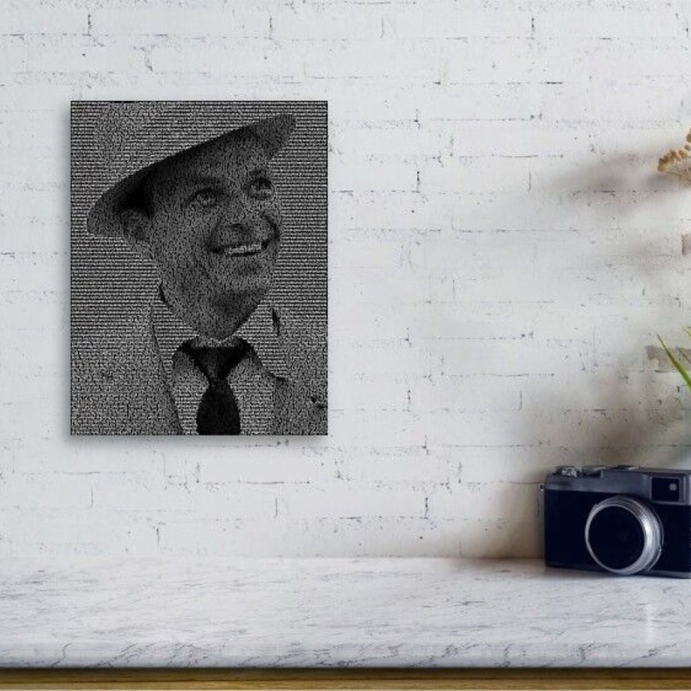 Frank Sinatra My Way Lyrics Incredible Mosaic Framed Print Limited Edition w/COA - Picture 3 of 3